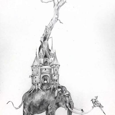 Disegno Ilaria elefante